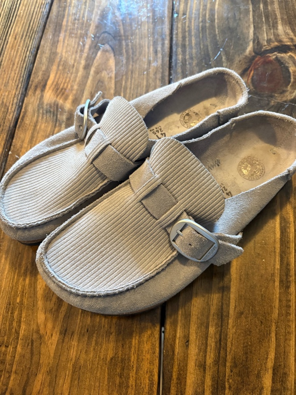 Birkenstock Buckley Suede Corduroy Clogs